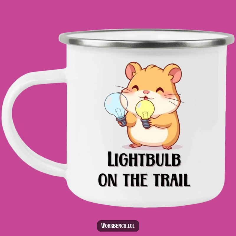 Funny Hamster Lightbulb Camping Mug: Ideas Under the Stars!