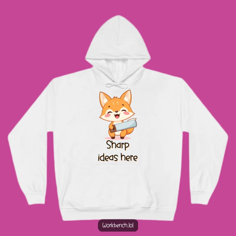 Funny Fox Carpenter Hoodie - Cozy & Enthusiastic DIY Gift for Makers and Dreamers