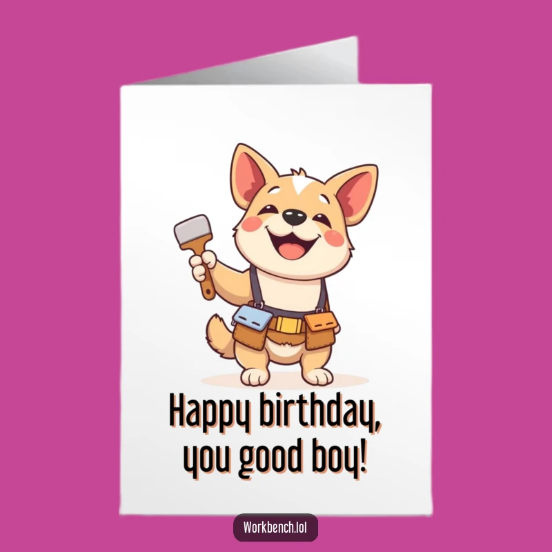 Free Printable Dog Birthday Card: Paint the Town Fun Downloadable Gift