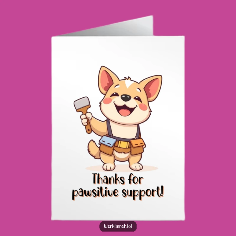 Free Printable Dog Thank You Card: Artistic Gratitude Downloadable