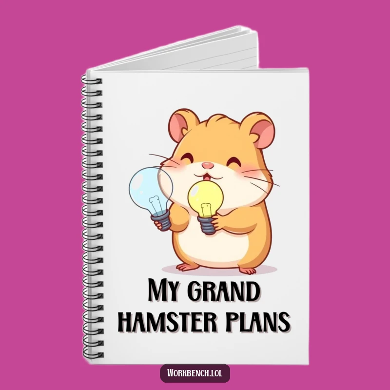 Funny Hamster Lightbulb Notebook: Capture Your Genius Ideas!