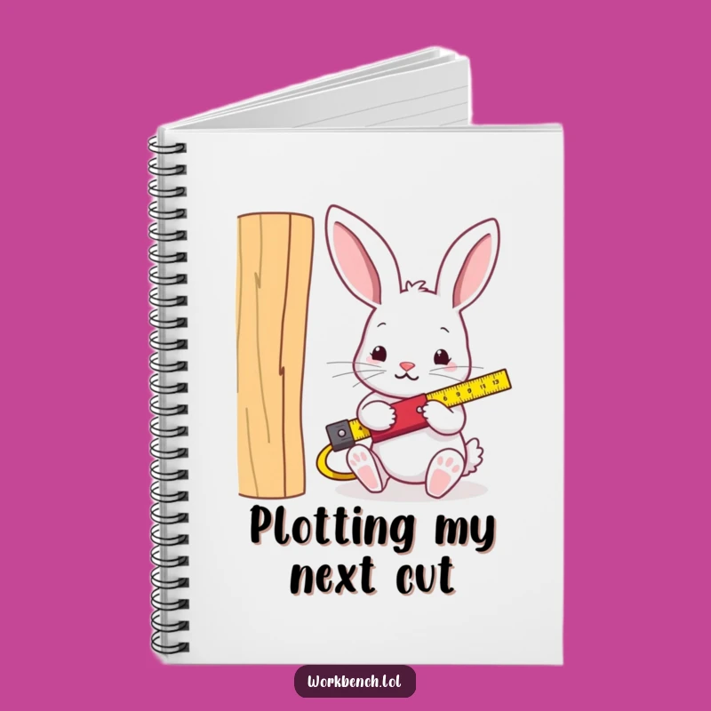 Funny Rabbit Carpenter Notebook - Jot Down Ideas with Hilarious DIY Inspiration