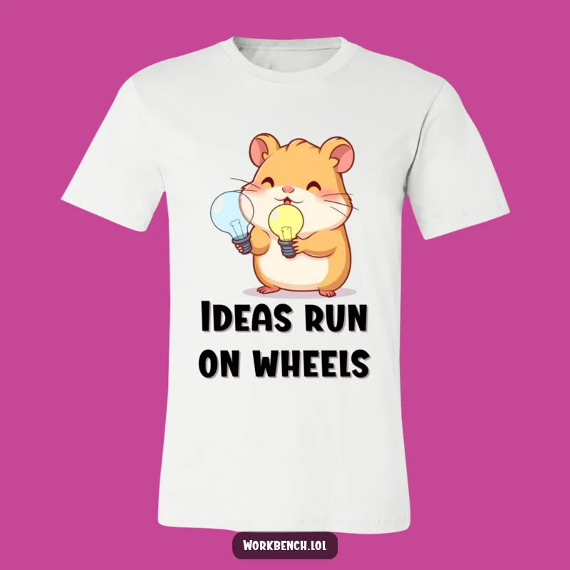 Funny Hamster Lightbulb T-Shirt: Ideas So Bright They Glow!